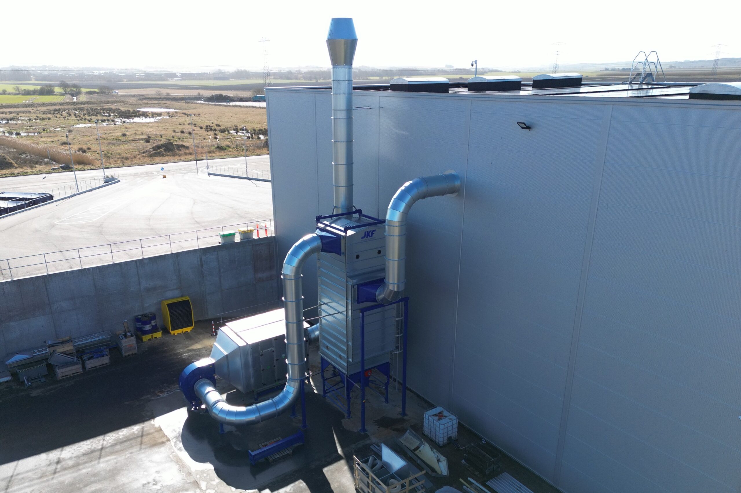 Case study: dust extraction system at Meldgaard waste sorting plant, Aalborg image